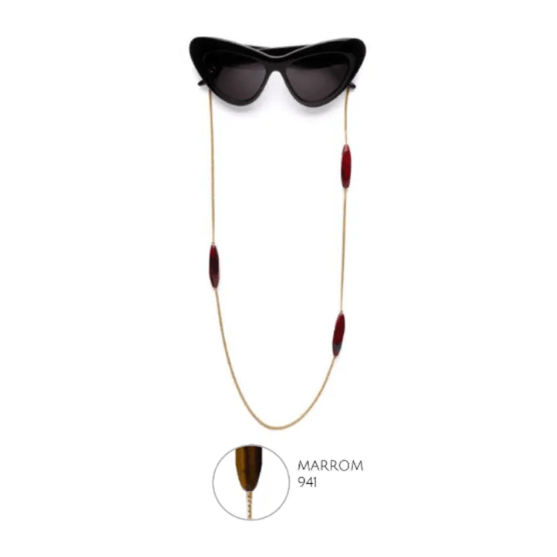 Corrente-para-Oculos-Femi-Hearts-Ella-941-MARROM